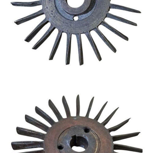Industrial metal impeller used, diameter 14 cm