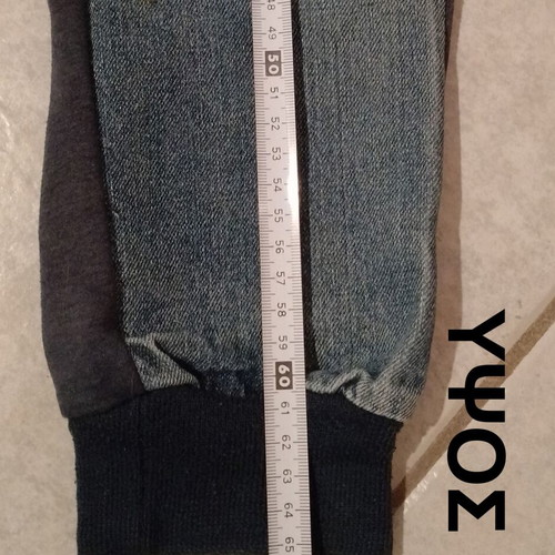 Boys' jeans-sweatpants hybrid used, size 122-128, blue