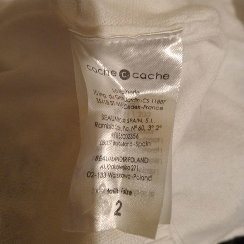Cache Cache knitted cropped blouse white new M/L