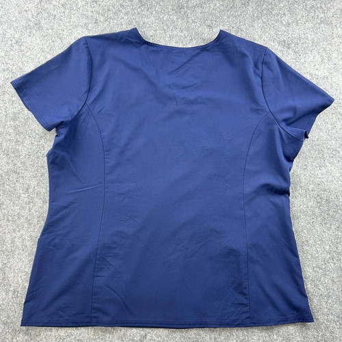 Dickies scrubs nurse work blouse XL blue with pockets used