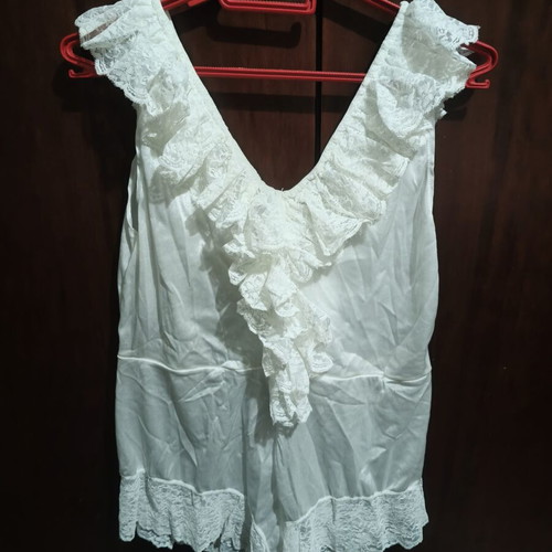 Vintage teddy lingerie like new, white, Small