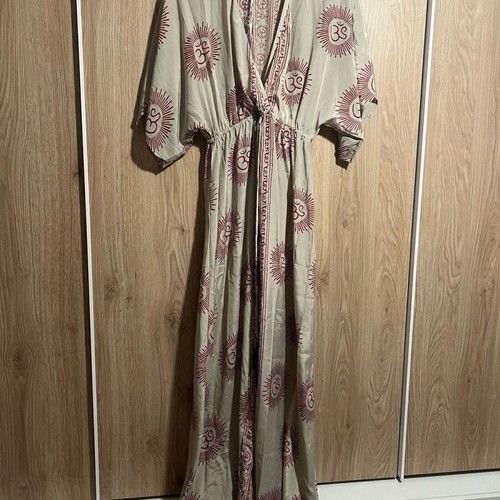 Veta Accessories dress caftan S/M like new with front opening and adjustable waist