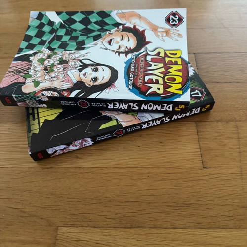 Demon Slayer manga books vol 17&23 like new, in English