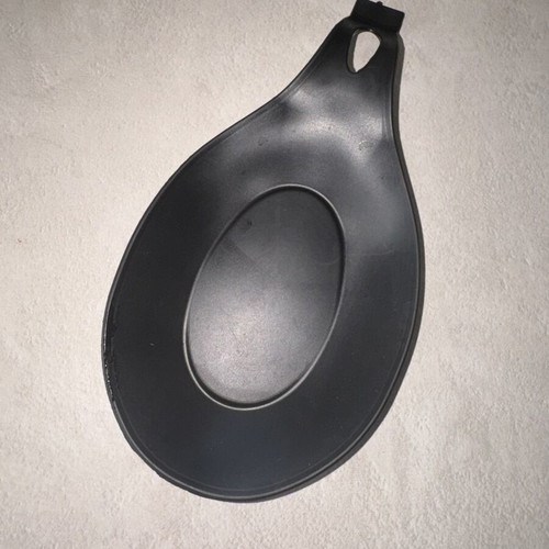 Black Silicone Spoon Rest like new, heat resistant