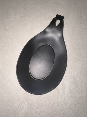 Black Silicone Spoon Rest like new, heat resistant