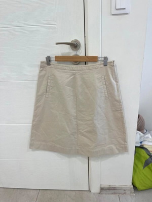 Boden A-line Chino Midi Skirt beige like new, size UK12R US8R