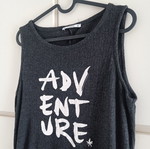 Pull & Bear top medium gray like new