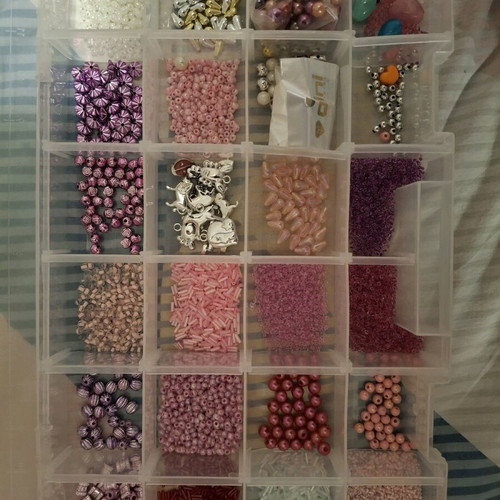 Box with various beads used