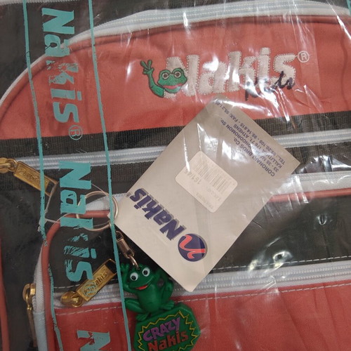 Vintage Nakis school bag and pencil case new, 90s set