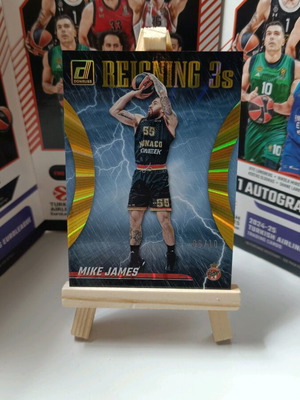 Mike James Monaco Gold 06/10 Euroleague card like new