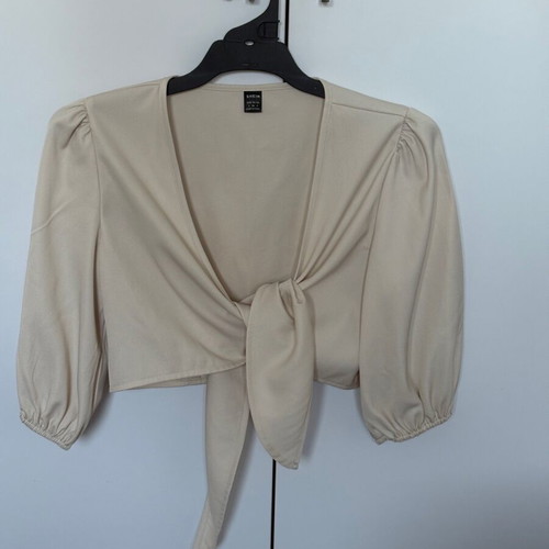 Cream cropped bolero Shein like new, size S
