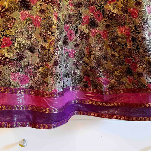 Indian Printed Dress in Pink Tones like new, Medium