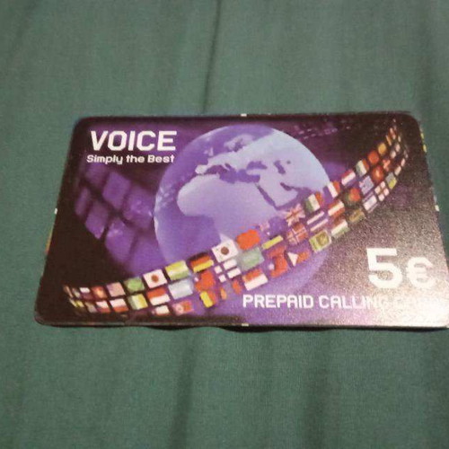 Voice phone card new, unused