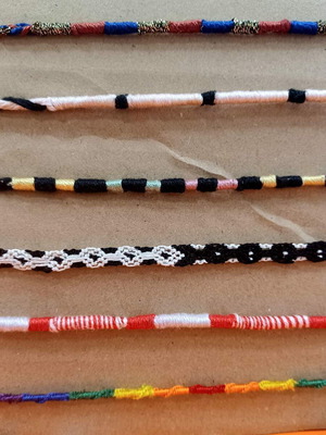 Handmade macrame bracelets pack of 6 new
