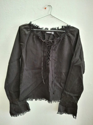 Vintage Mexx black shirt with cord, like new, size 36