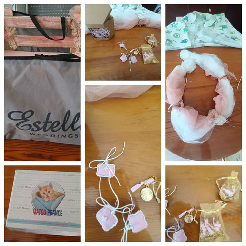 Baptism set for girl new, complete unused
