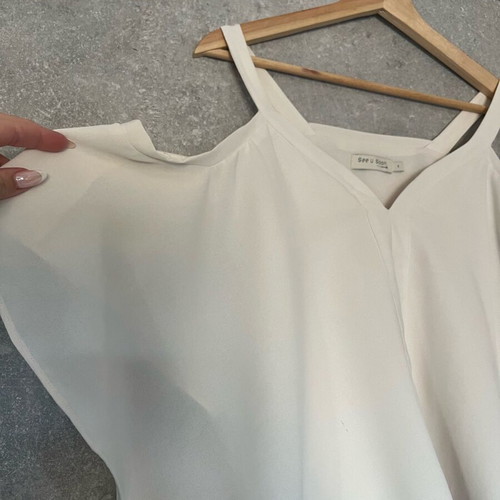 See U Soon women's top like new, beige, size S