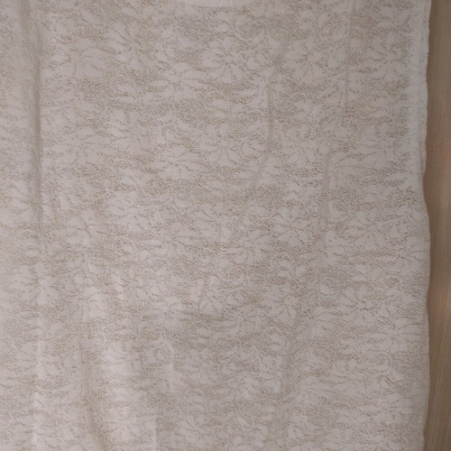 Transparent blouse with large sleeve opening used, size S