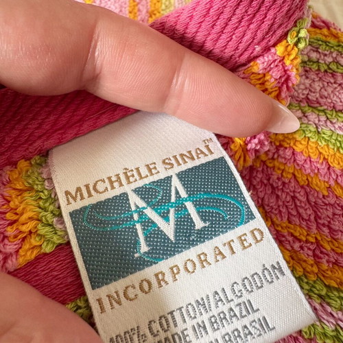 Vintage Michèle Sinai Beach Towel like new, 100% cotton, 84x160cm