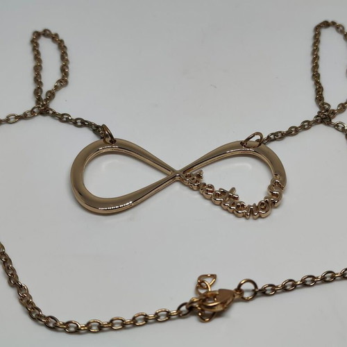 One Direction Infinity Necklace like new, rose gold color
