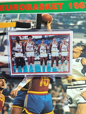 Αυτοκόλλητο Eurobasket 1987 μεταχειρισμένο, Εθνική Ισπανίας #9