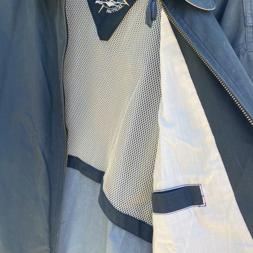 Back Door Nautical Windbreaker Blue, like new, size M