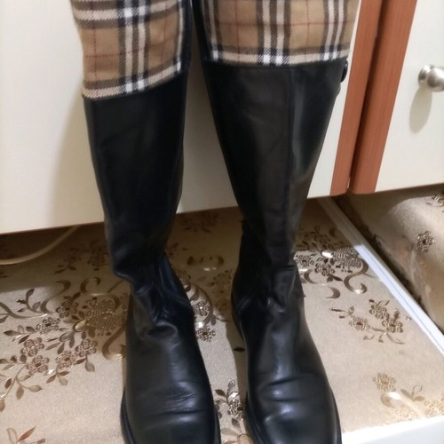Rollini women's leather boots size 38 like new, black