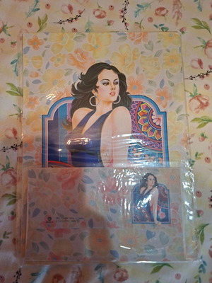 Vintage letters from the 1990s, new, set of 3 envelopes and 6 pages