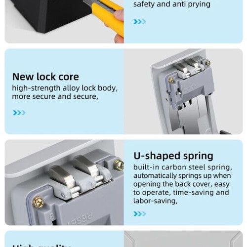 Large Key Box New Heavy-Duty With Code For Airbnb Booking