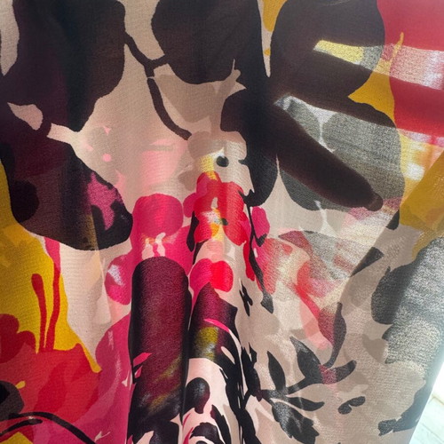Silk chiffon 100% natural new 130 x 137