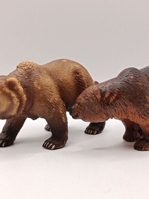 Schleich 2 bear figures used, pack 20 cm