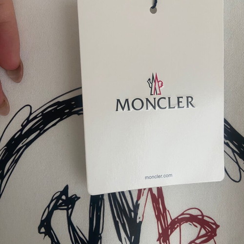 Moncler Crewneck Sweatshirt White Scribble Logo new XL