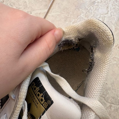 Adidas Superstar sneakers used, size 37, white and black