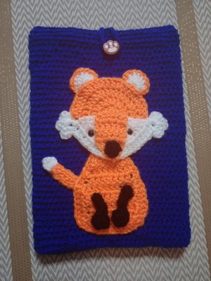 Handmade knitted book cover new