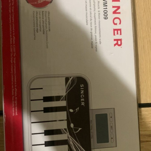 Singer digital bathroom scale new with body fat analyzer BFWM1009