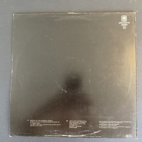The Police Ghost In The Machine LP like new, rock