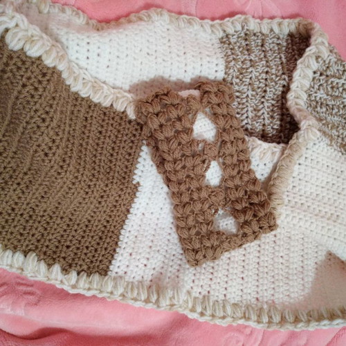Handmade knitted women's scarf and headband set new