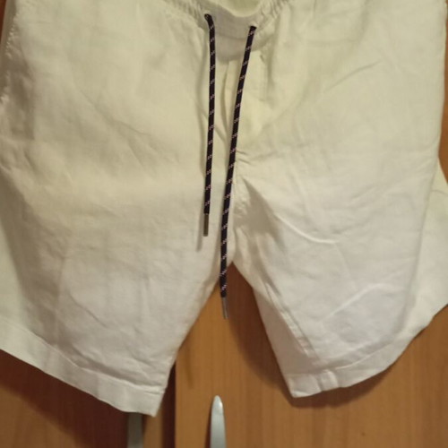 Tommy Hilfiger men's linen shorts new, white, sizes M L