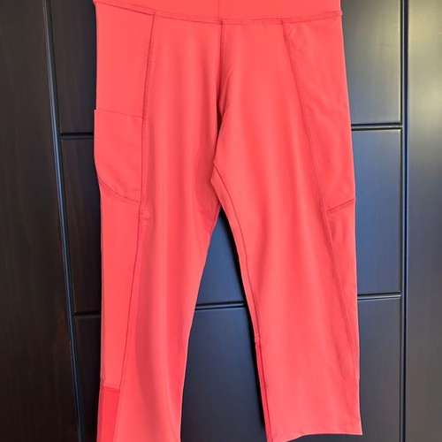 Bershka athletic leggings used, pink, size S