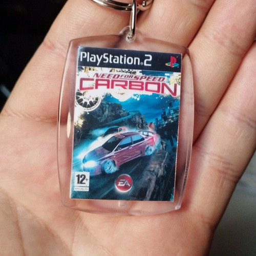 Need for Speed Carbon PS2 Keychain new, acrylic