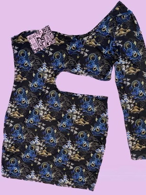 New Girl Order dress black with dragon pattern new