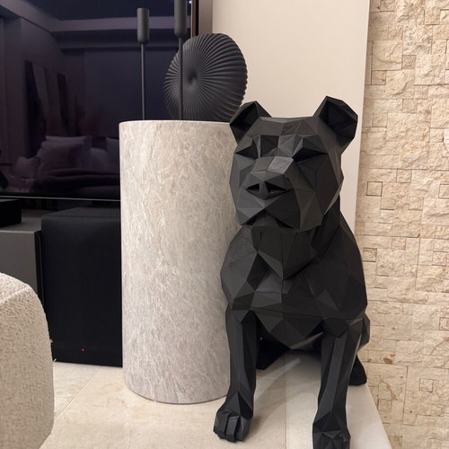 Pitbull modern decorative statue used, 50cm height