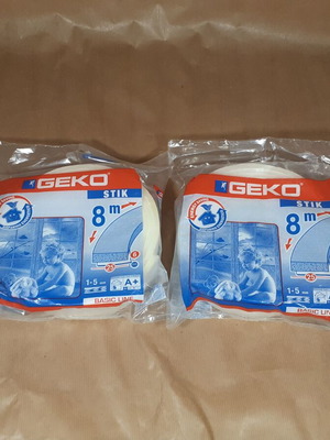 Geko Stik draught excluder new, 2 pieces 25mm x 6mm x 8m