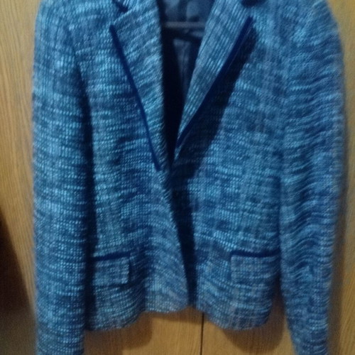Blue jacket Miss Simbolo like new, bouclé, size M