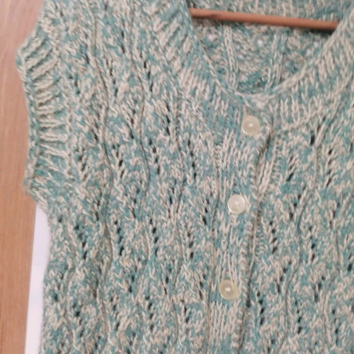 Hand-Knitted Vest New, Size L
