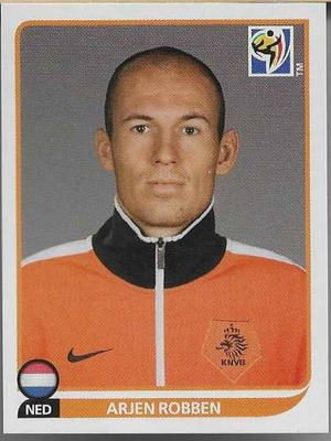 Panini FIFA Copa Africa 2010 Arjen Robben Sticker like new