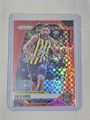 Κάρτα Khem Birch Red Prizm EuroLeague 2024-2025 σαν καινούργιο
