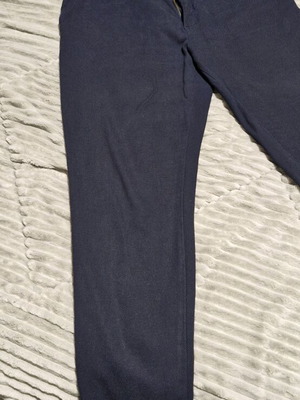 Zara pants used 36x32 blue with wear and missing button