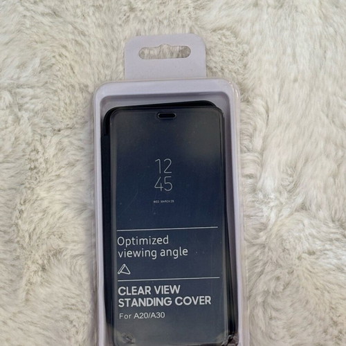 Samsung A20/A30 Flip Case Black Smart View New