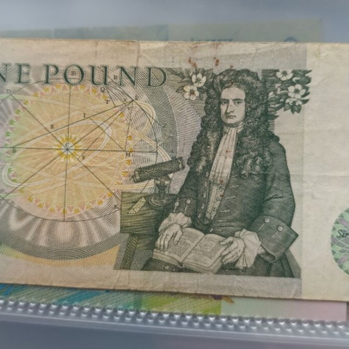 English pound used banknote from England